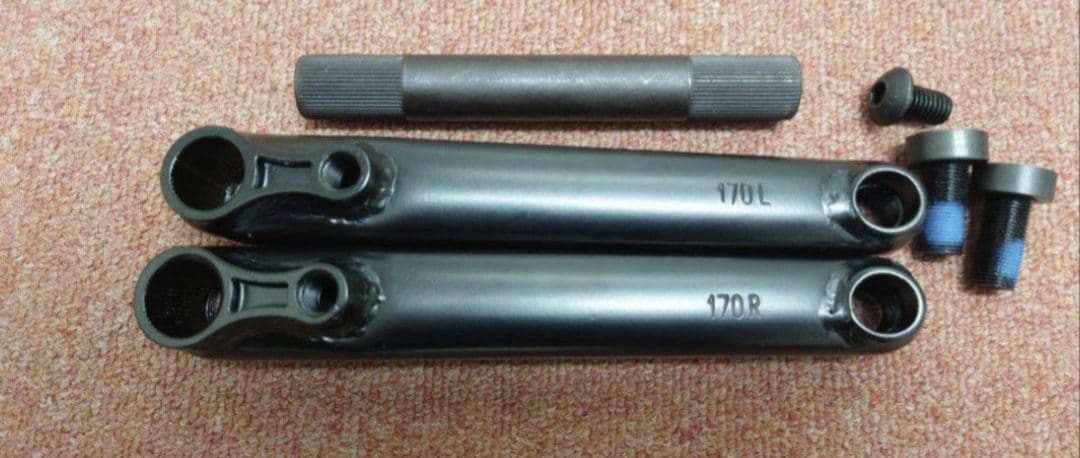 BMXクランクセット　 19mm 　純正48スプライン仕様　170mm　827g