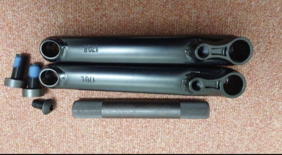 BMXクランクセット　 19mm 　純正48スプライン仕様　170mm　827g