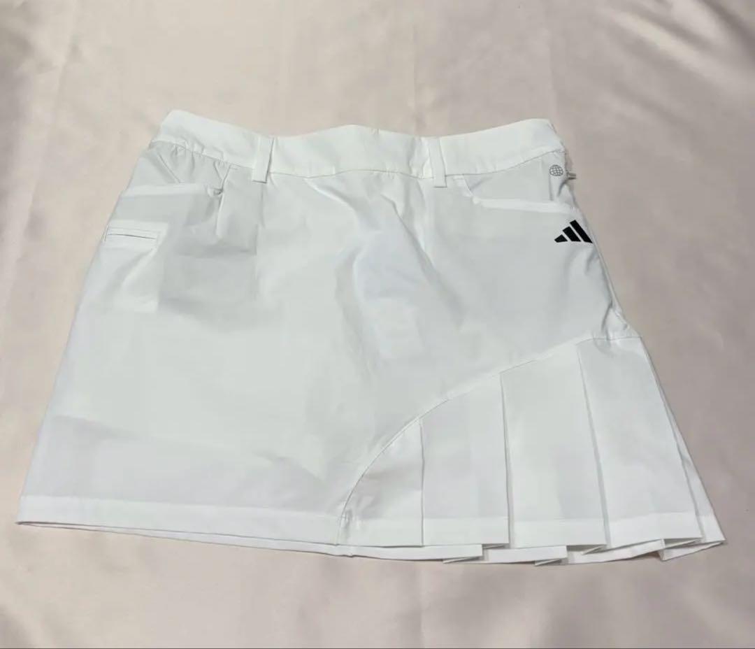新品adidasゴルフ　ハーフジップポロシャツ　プリーツ スカート大きめサイズ