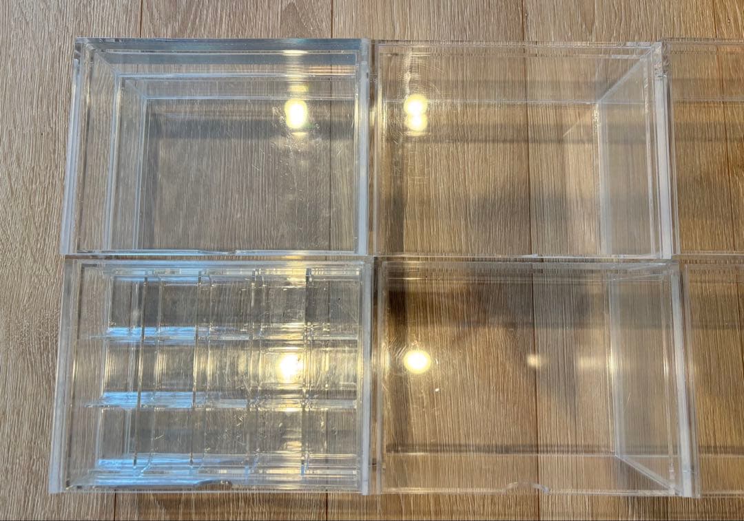 無印良品 MUJI アクリルケース アクセサリー収納 小物ケース 6点セット