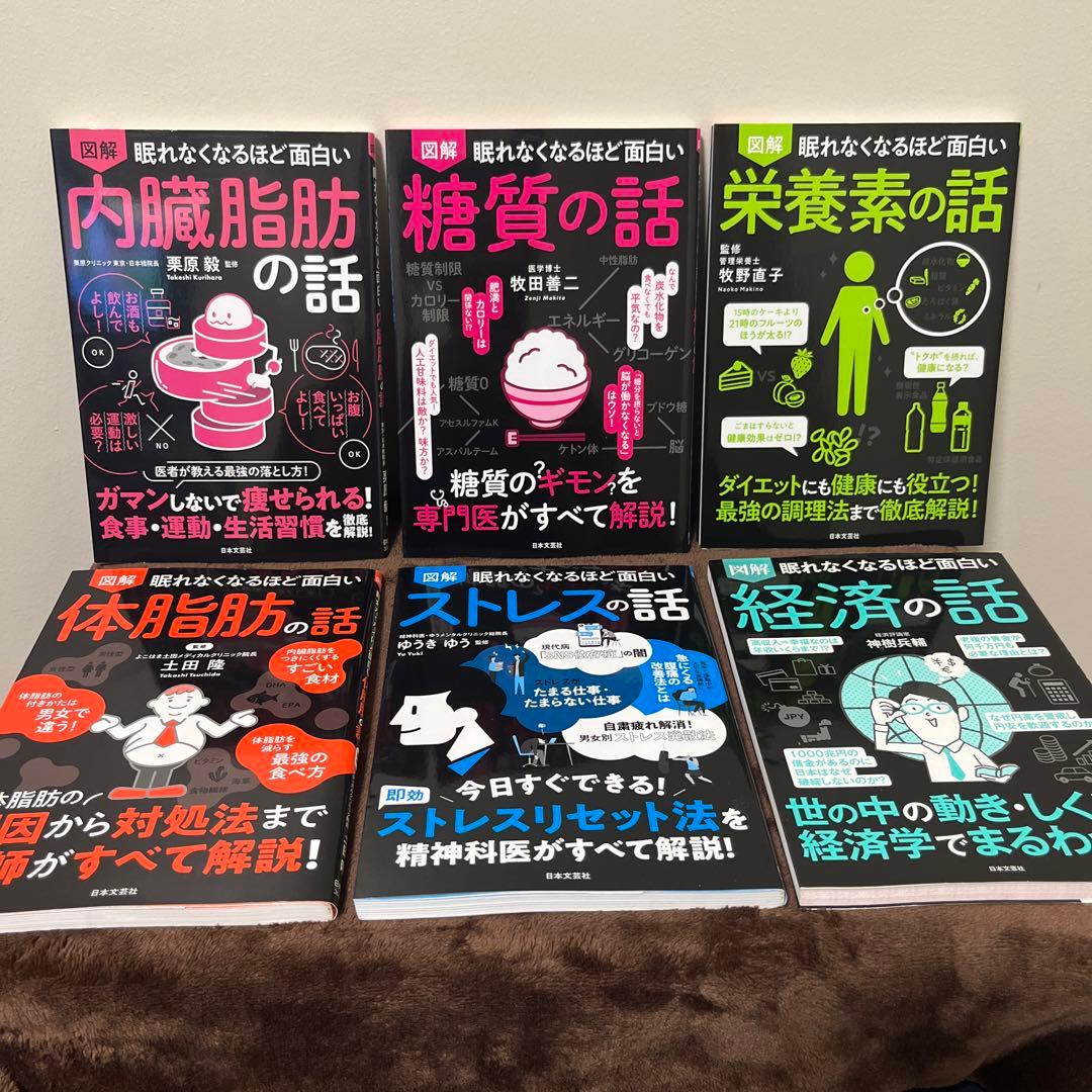 眠れなくなるほど面白いカラスの話　栄養素の話　数と数式の話　34冊
