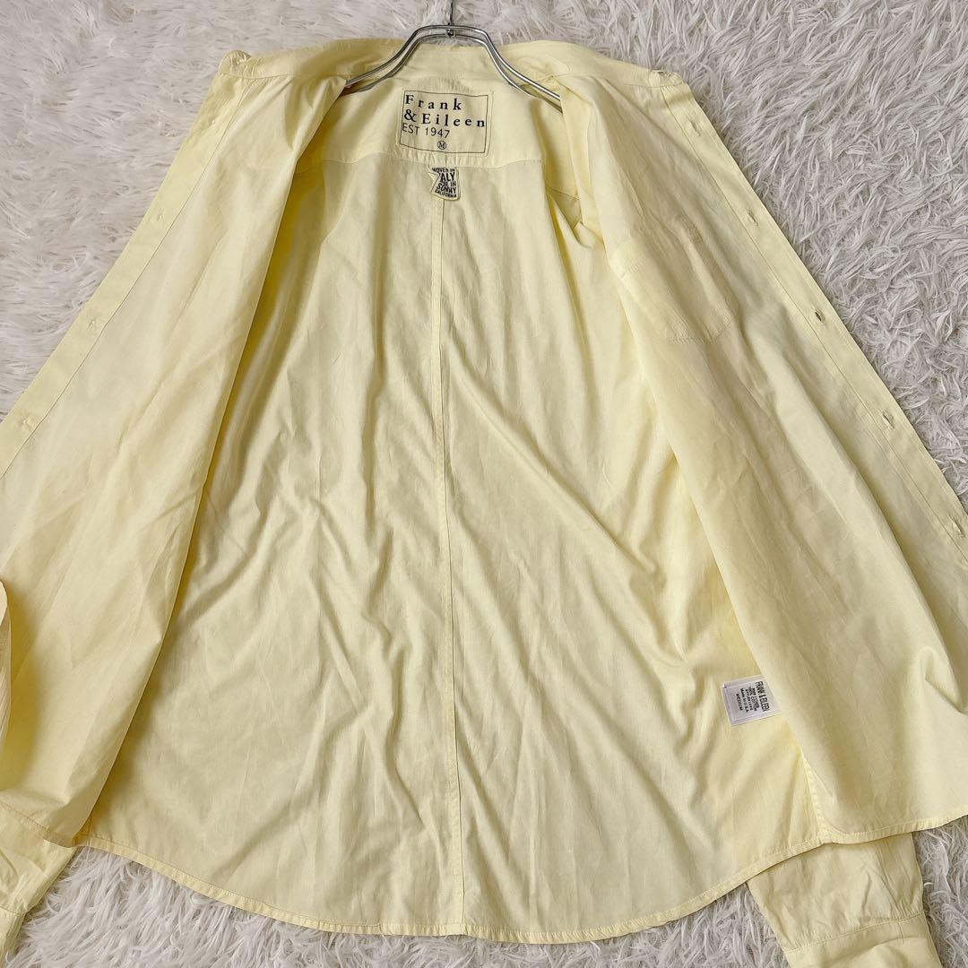 美品✨フランク&アイリーン LUKE 長袖シャツ コットン レモンイエロー M