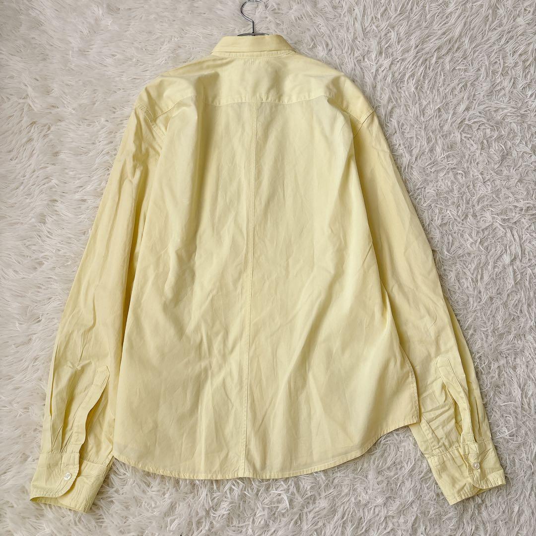 美品✨フランク&アイリーン LUKE 長袖シャツ コットン レモンイエロー M