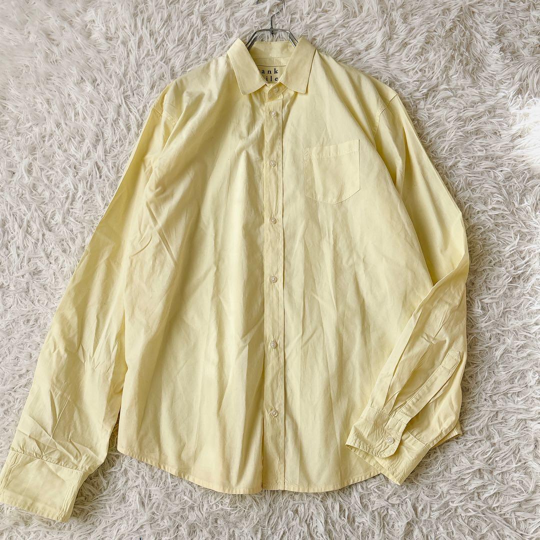 美品✨フランク&アイリーン LUKE 長袖シャツ コットン レモンイエロー M