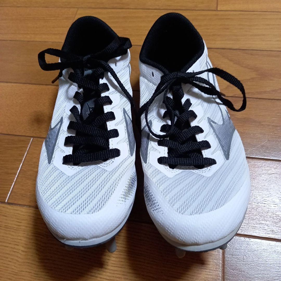【美品】Mizuno スパイクシューズ ホワイト 7スパイク