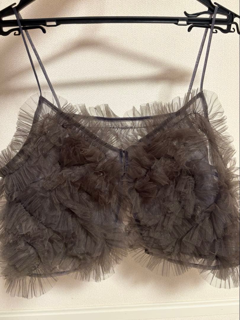 HeRIN.CYE Many frill bustier グレー