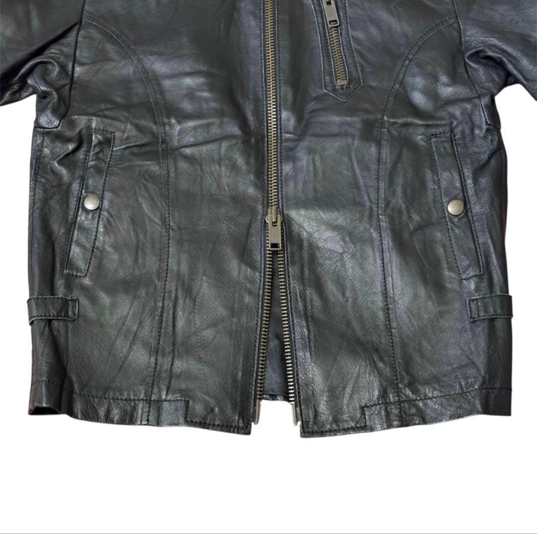 ジャケット・アウター 00s archive double zip leather jacket