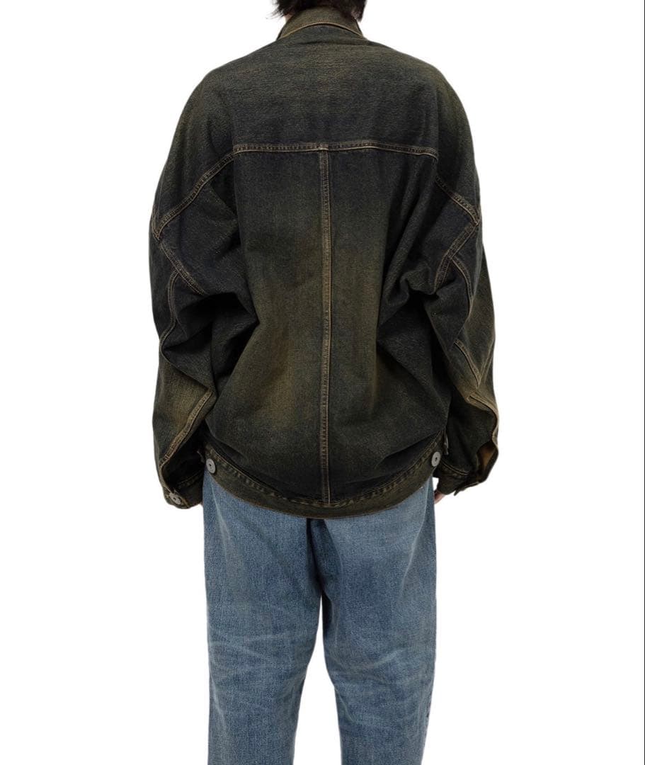 【ミハラヤスヒロ】FRONT LAYERED DENIM JACKET