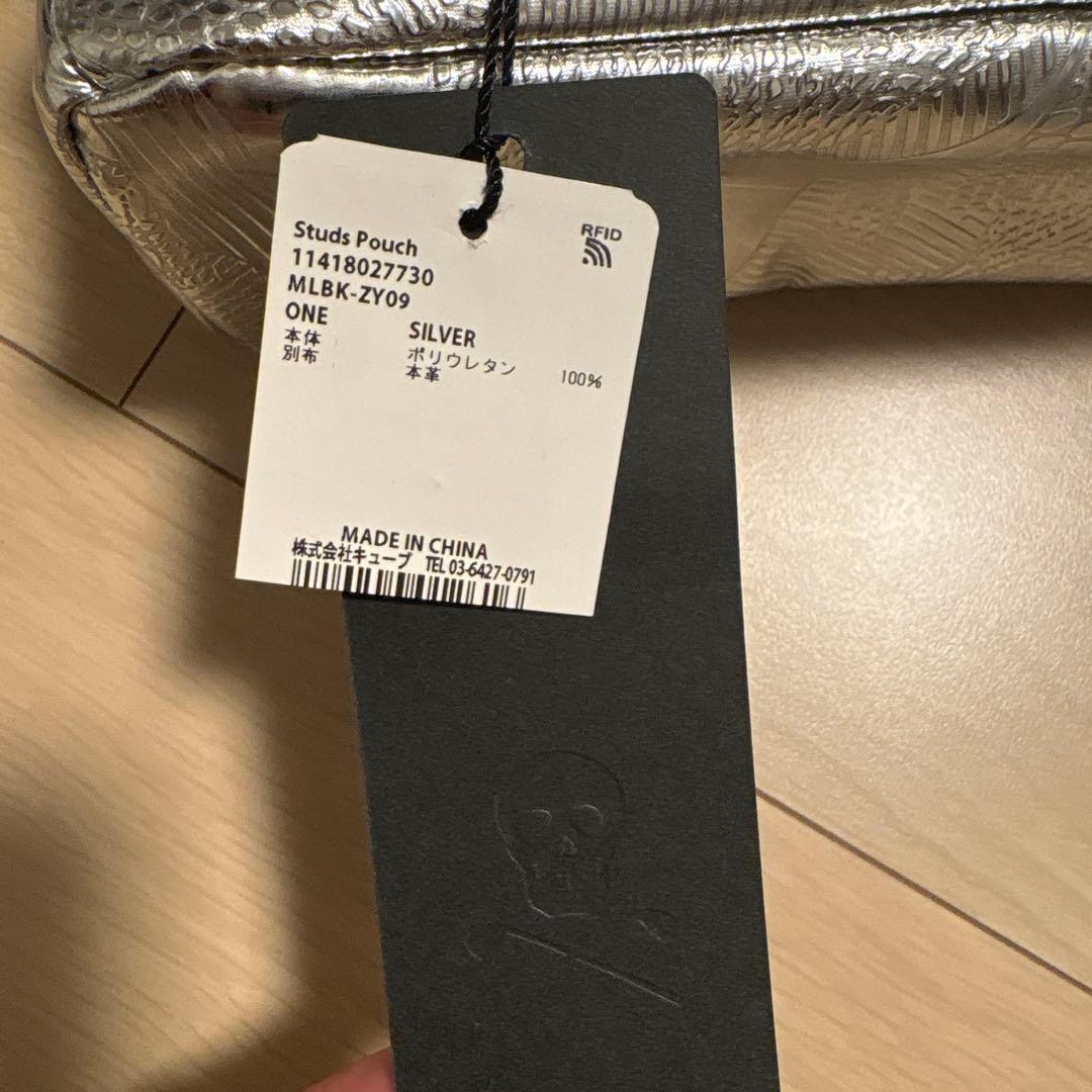 新品未使用！MARK & LONA シルバー小型ポーチ