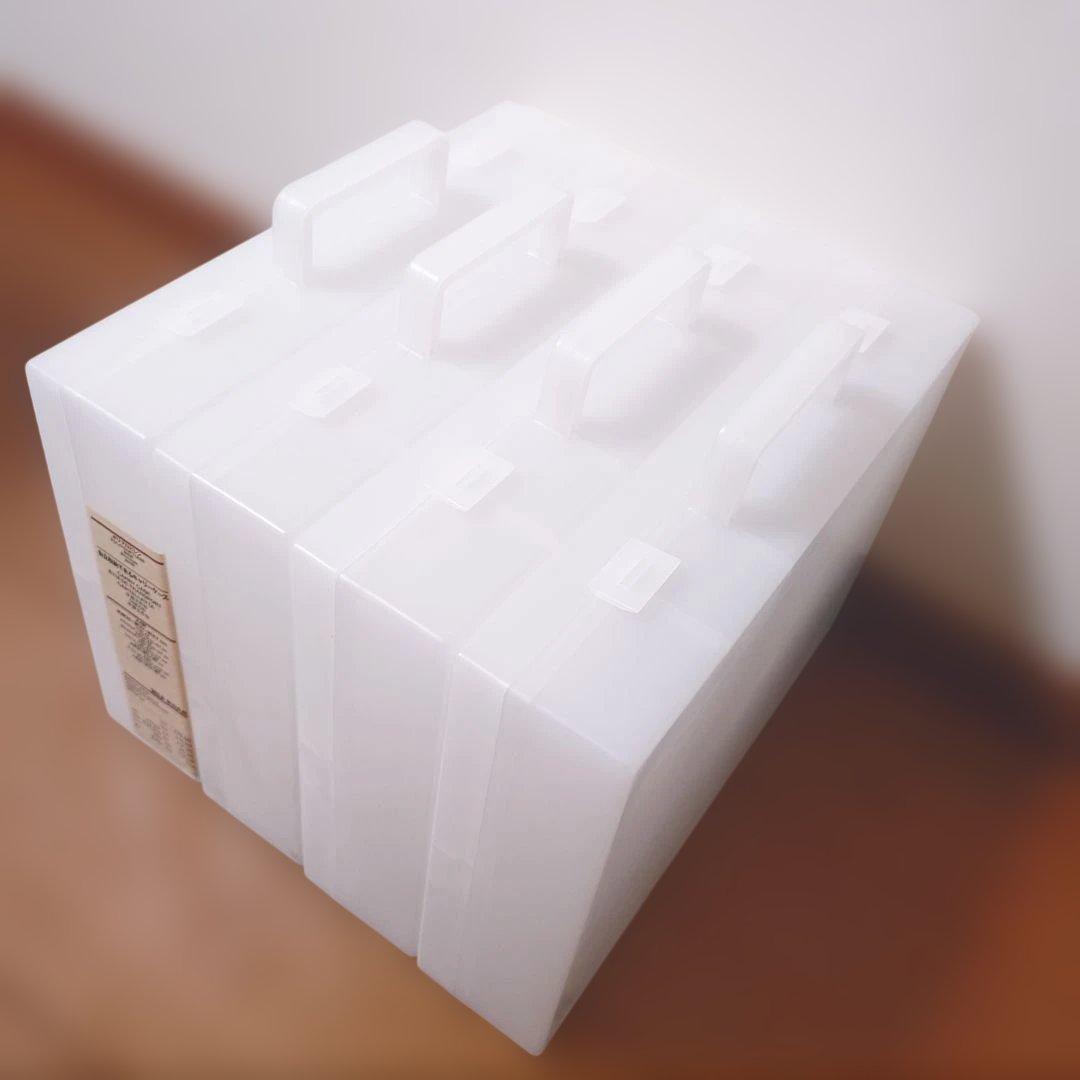 無印良品　自立収納できるキャリーケース A4用 4個セット