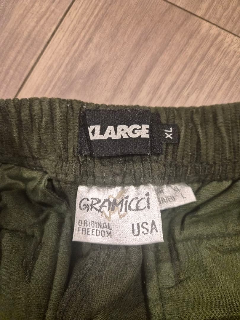 X-LARGE × GRAMICCI コーデュロイパンツ ダークグリーン XL