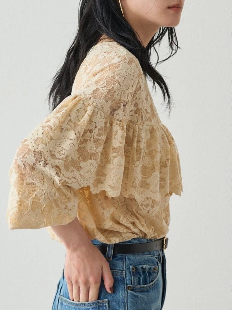 ((アミーゴ様))未使用　loungedress レースフリル　トップス