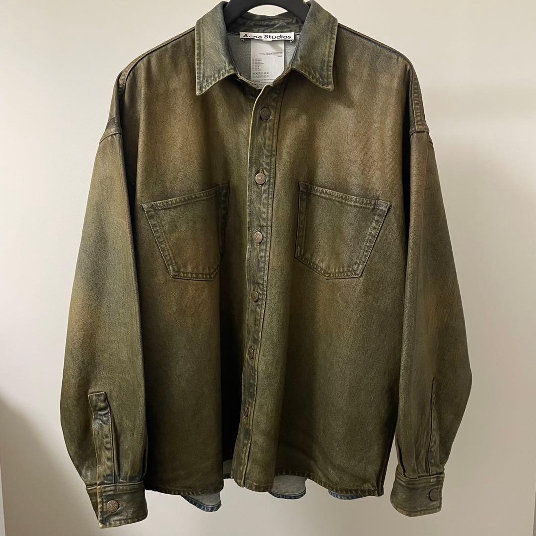 ジョングク着 ACNE STUDIOS ボタンアップデニムシャツ