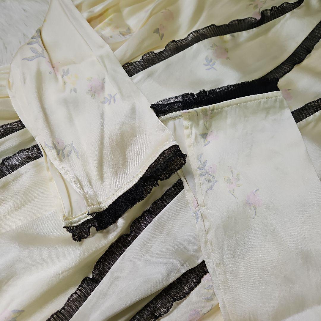 【専用】GANNI ストレッチシルクサテン マキシワンピース フローラルプリント