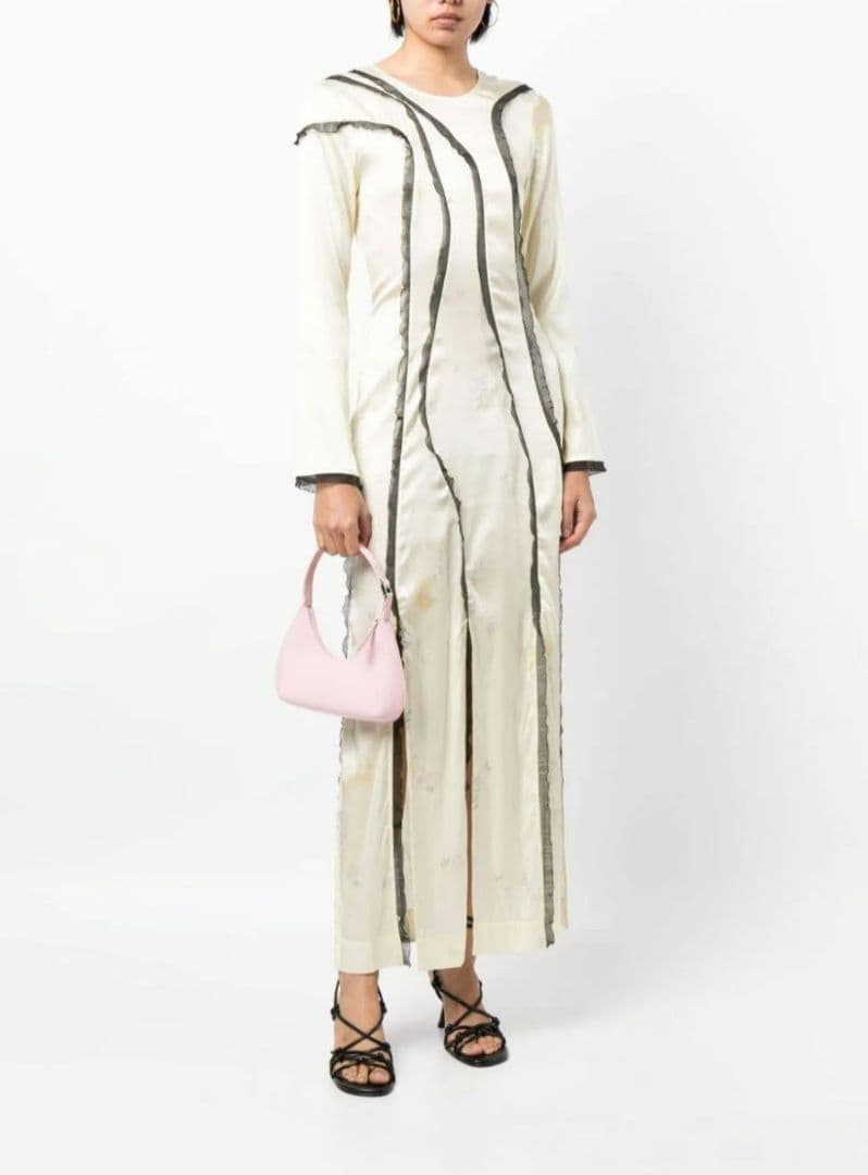 【専用】GANNI ストレッチシルクサテン マキシワンピース フローラルプリント