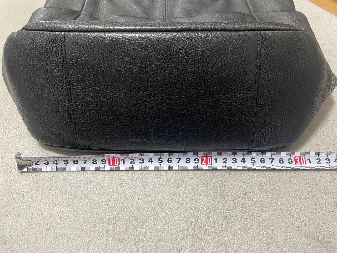 COACH コーチ トートバッグ オールレザー 黒色 ブラック