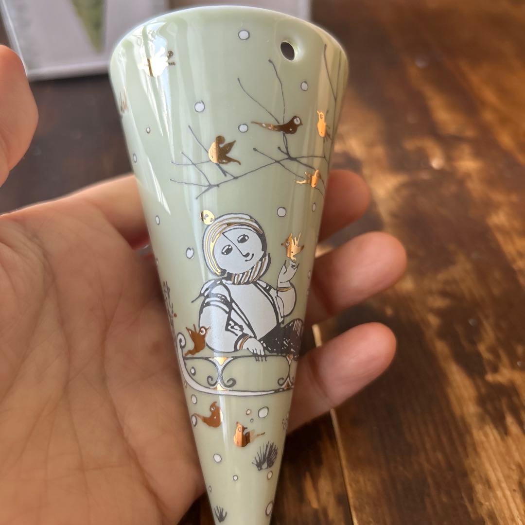 レア　Björn Wiinblad 陶器オーナメント 2点セット　一輪挿し　花器
