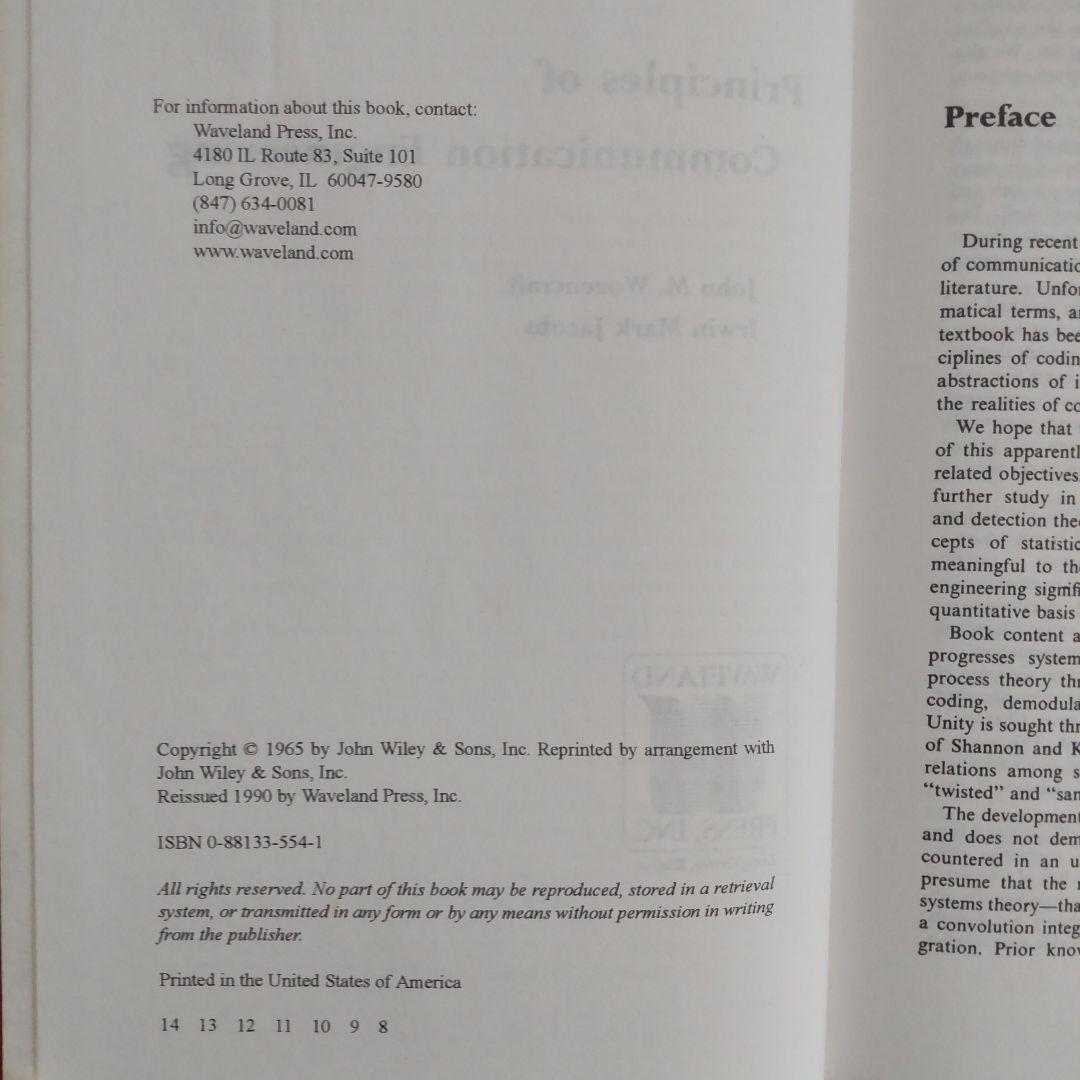 洋書 Principles of Communication Engineering