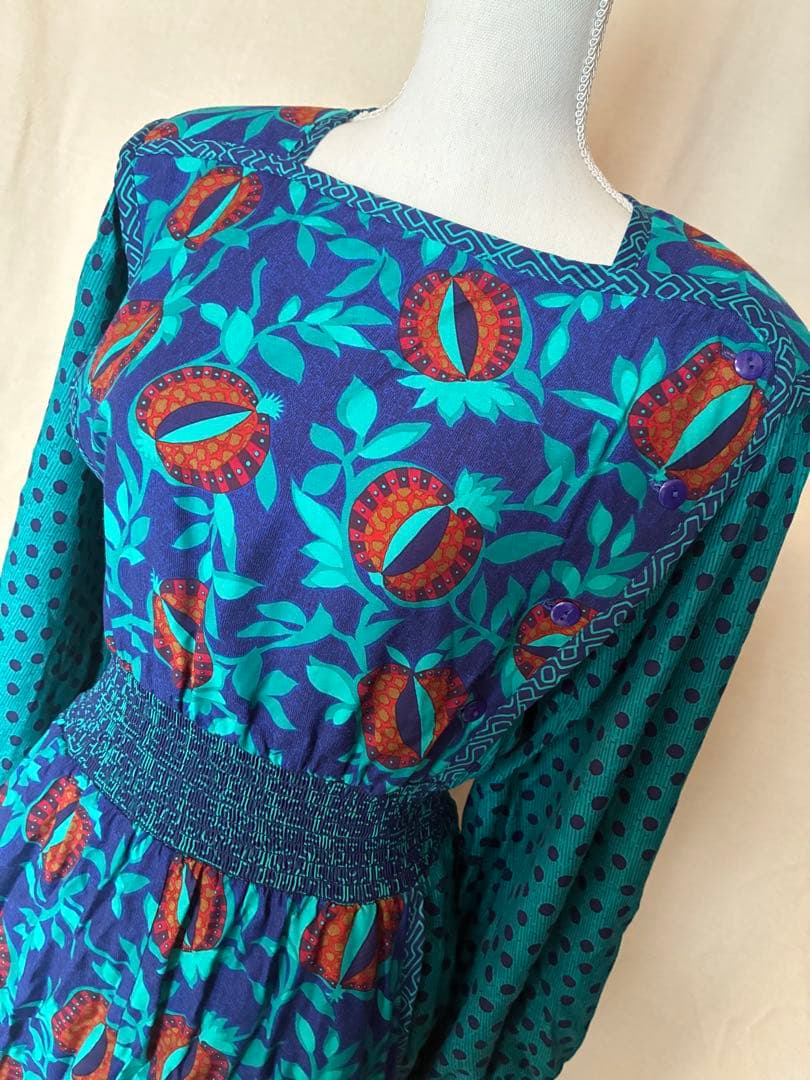 80’s JEANNE MARC ロングワンピース　ドレス