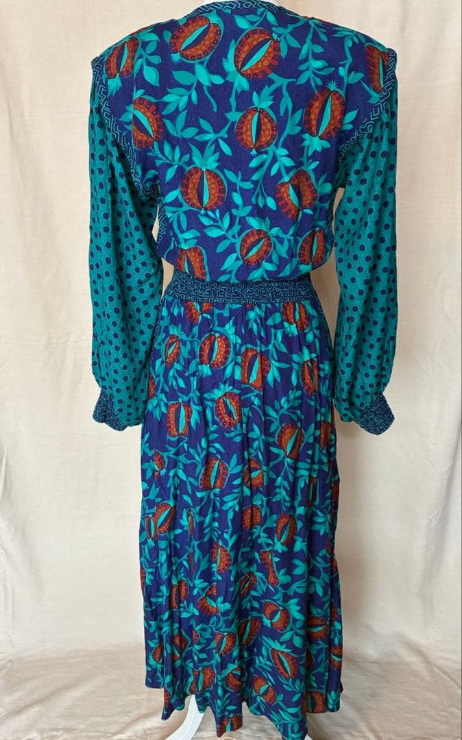 80’s JEANNE MARC ロングワンピース　ドレス