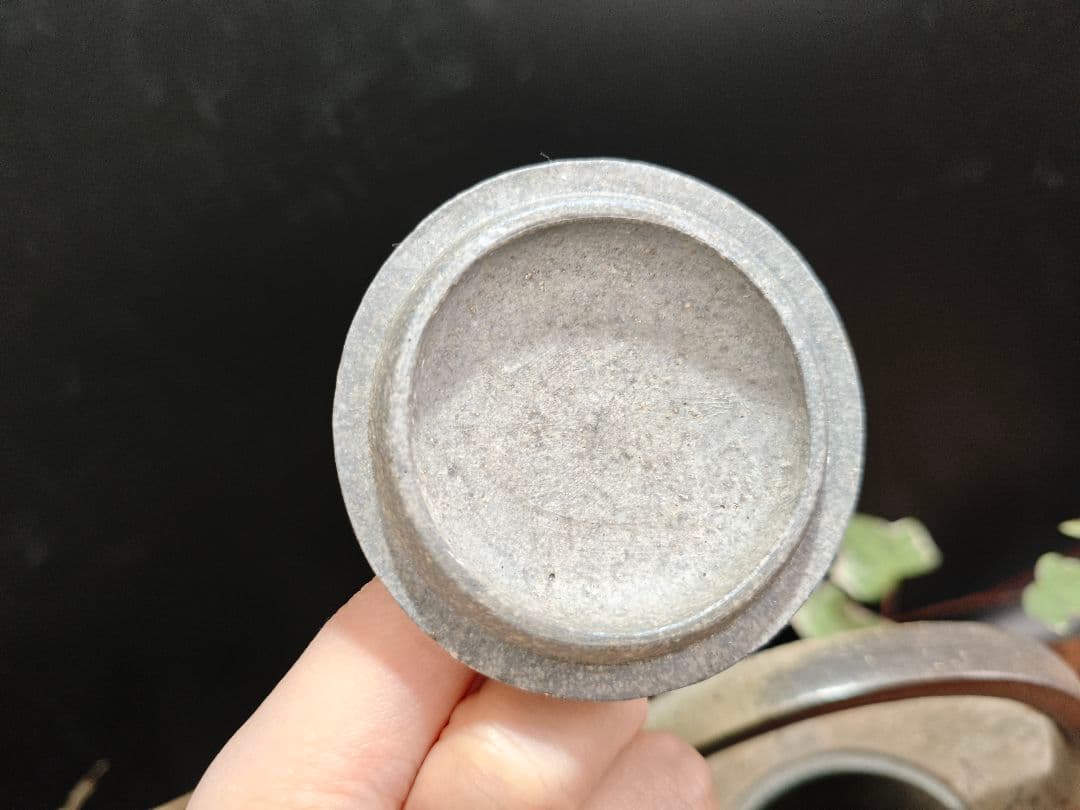 備前焼 酒器 小西陶古 つまみの修復ありA046