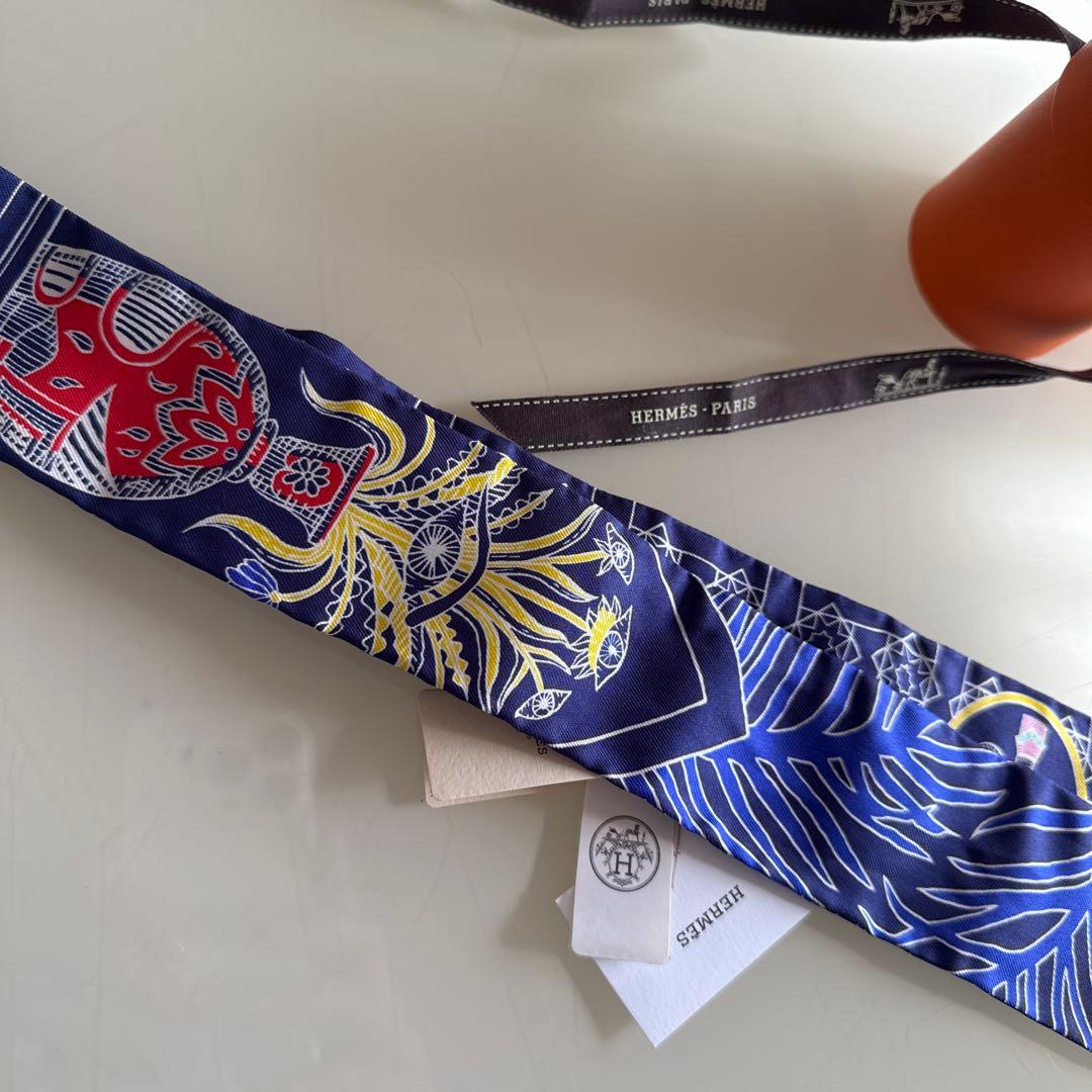 【新品】HERMESツイリー ネイビー