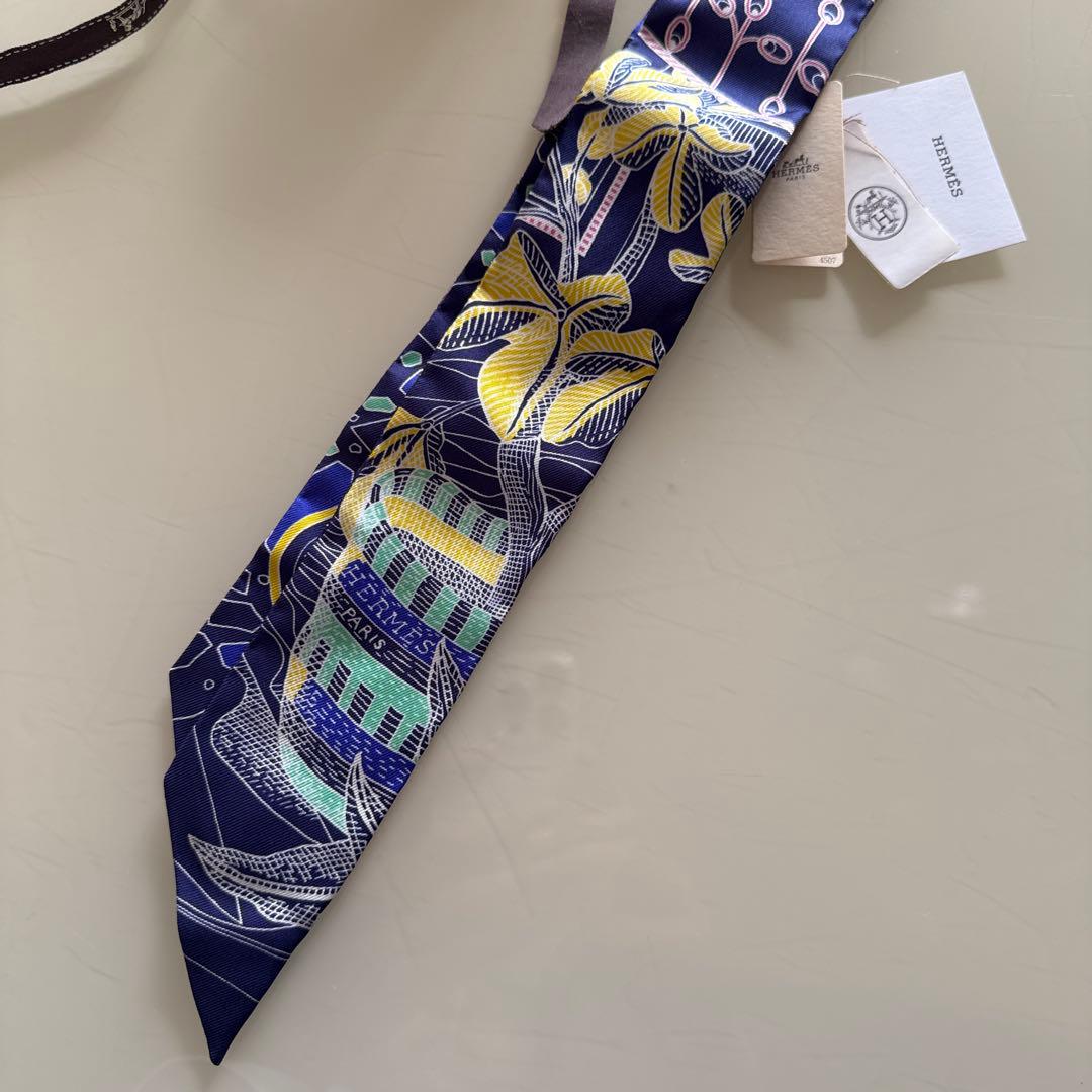 【新品】HERMESツイリー ネイビー