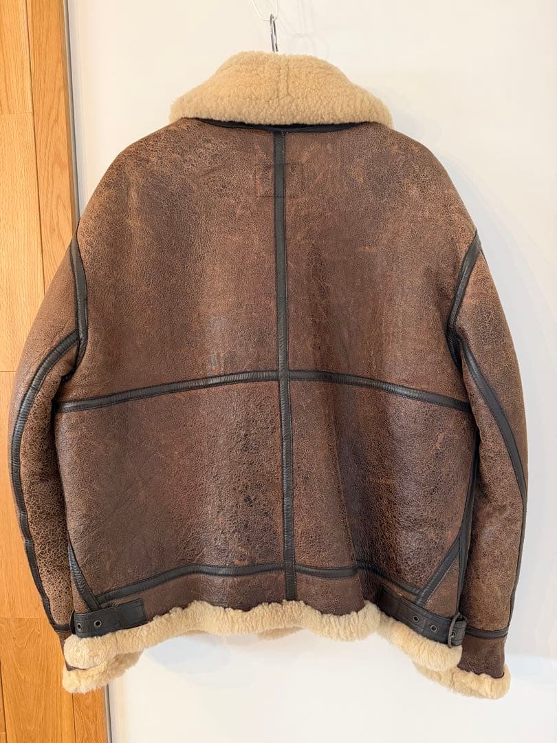 美品 LL WIND ARMOR B-3 ムートン ジャケット ニチワ 羊革