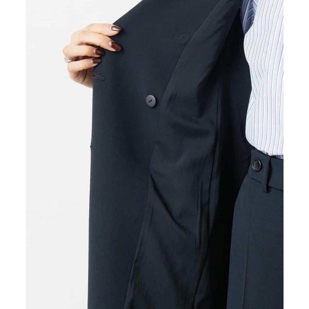 美品　定価3万　ミッシェルクラン　リネンライクロングジレ
