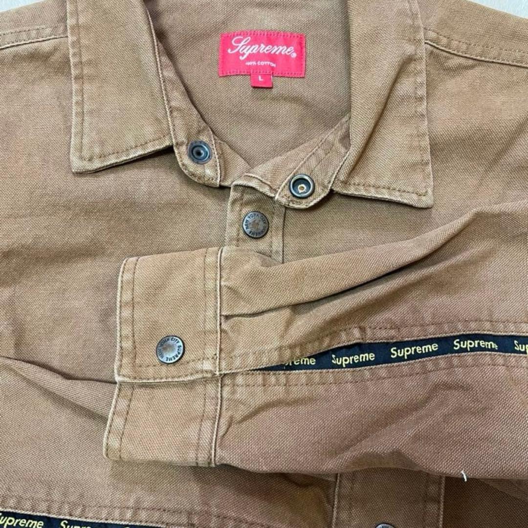 Supreme ブラウン ワークシャツ Lサイズ