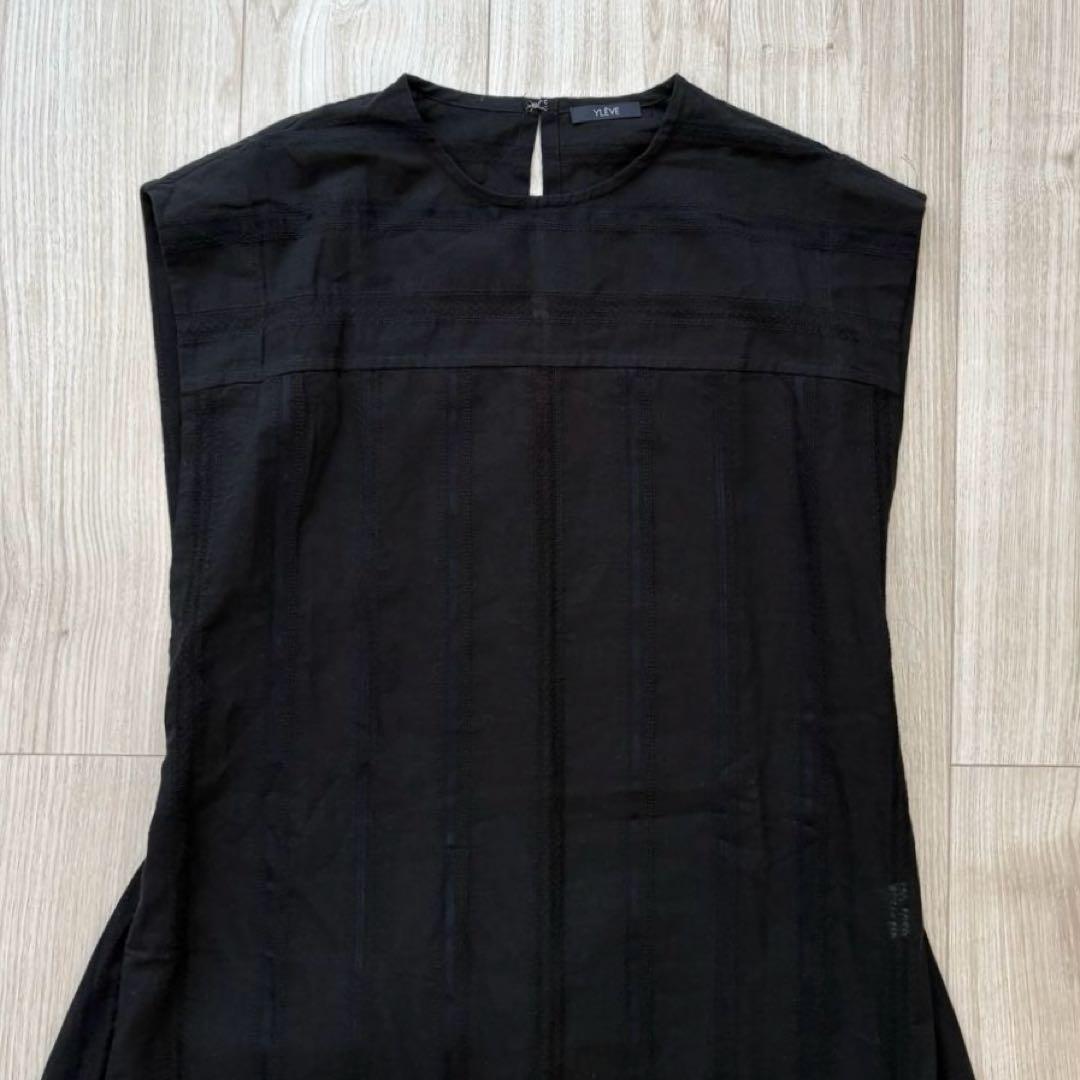 【美品】YLEVE 23SS RANDOM STRIPE OP - BLACK