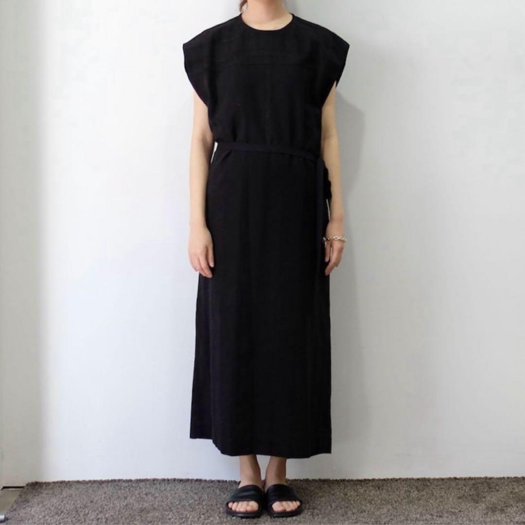 【美品】YLEVE 23SS RANDOM STRIPE OP - BLACK