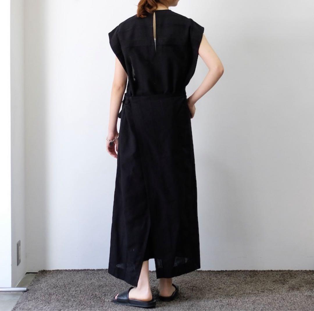 【美品】YLEVE 23SS RANDOM STRIPE OP - BLACK