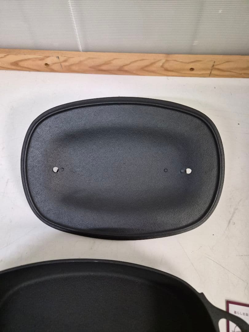 【美品】OIGEN 南部鉄器 クックトップ 両手鍋 及源鋳造 鉄鍋 IH対応