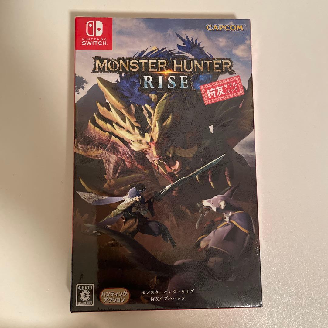 ソフト未開封・モンスターハンターライズ 狩友ダブルパック -Switch