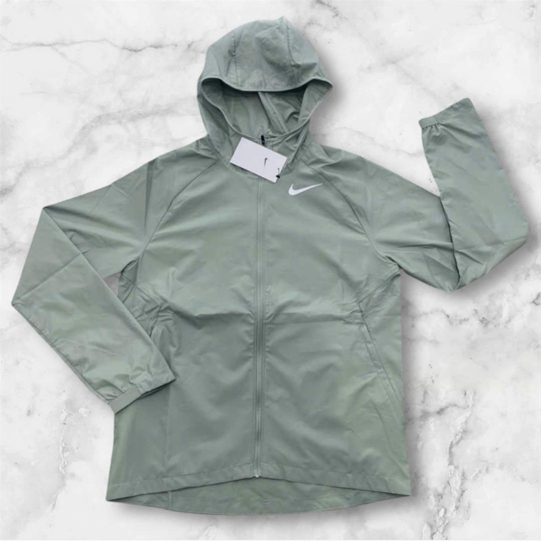 [新品] NIKE ナイキ　ランニングジャケット　パーカー　Lサイズ　グリーン