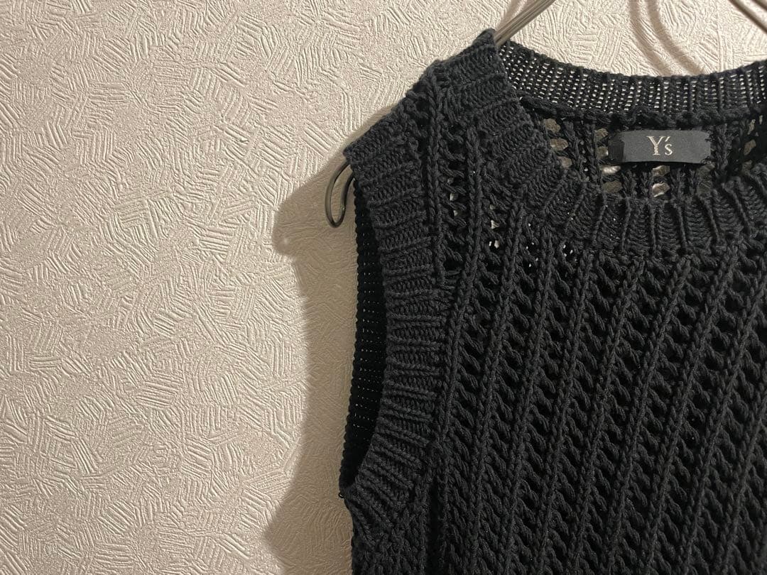 Y's Yohji Yamamoto アシンメトリー ノースリーブ ニット
