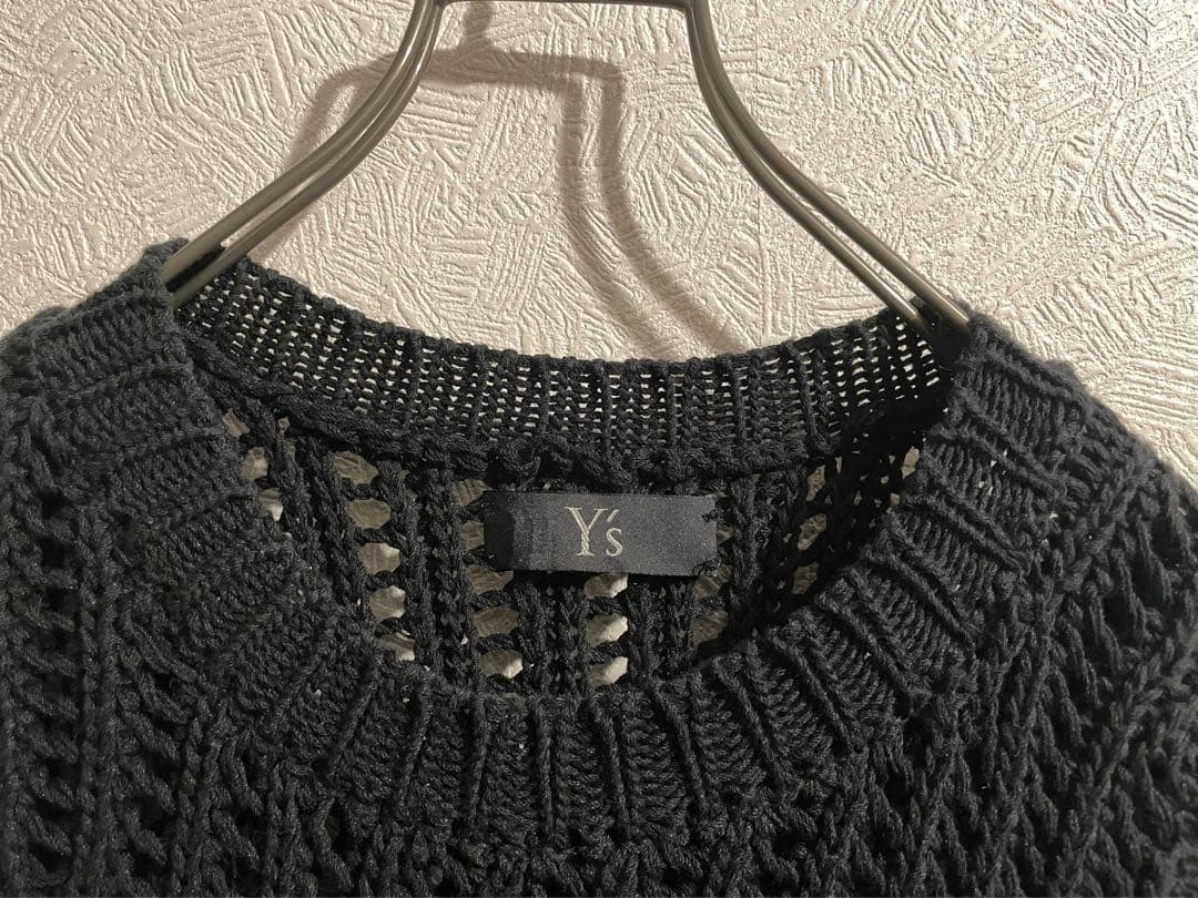 Y's Yohji Yamamoto アシンメトリー ノースリーブ ニット