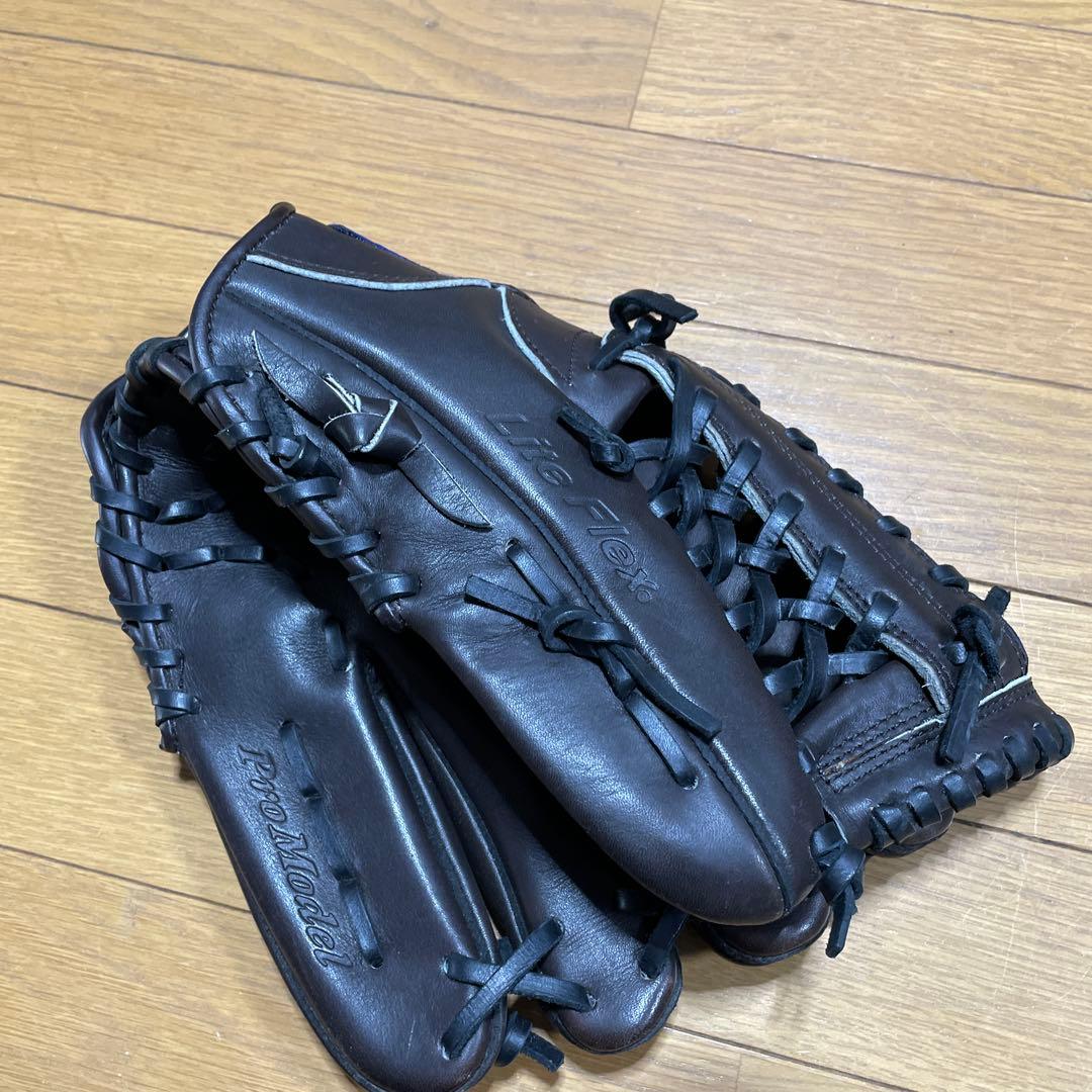 Mizuno Pro model cycloneブラウン 右投げ軟式グローブ