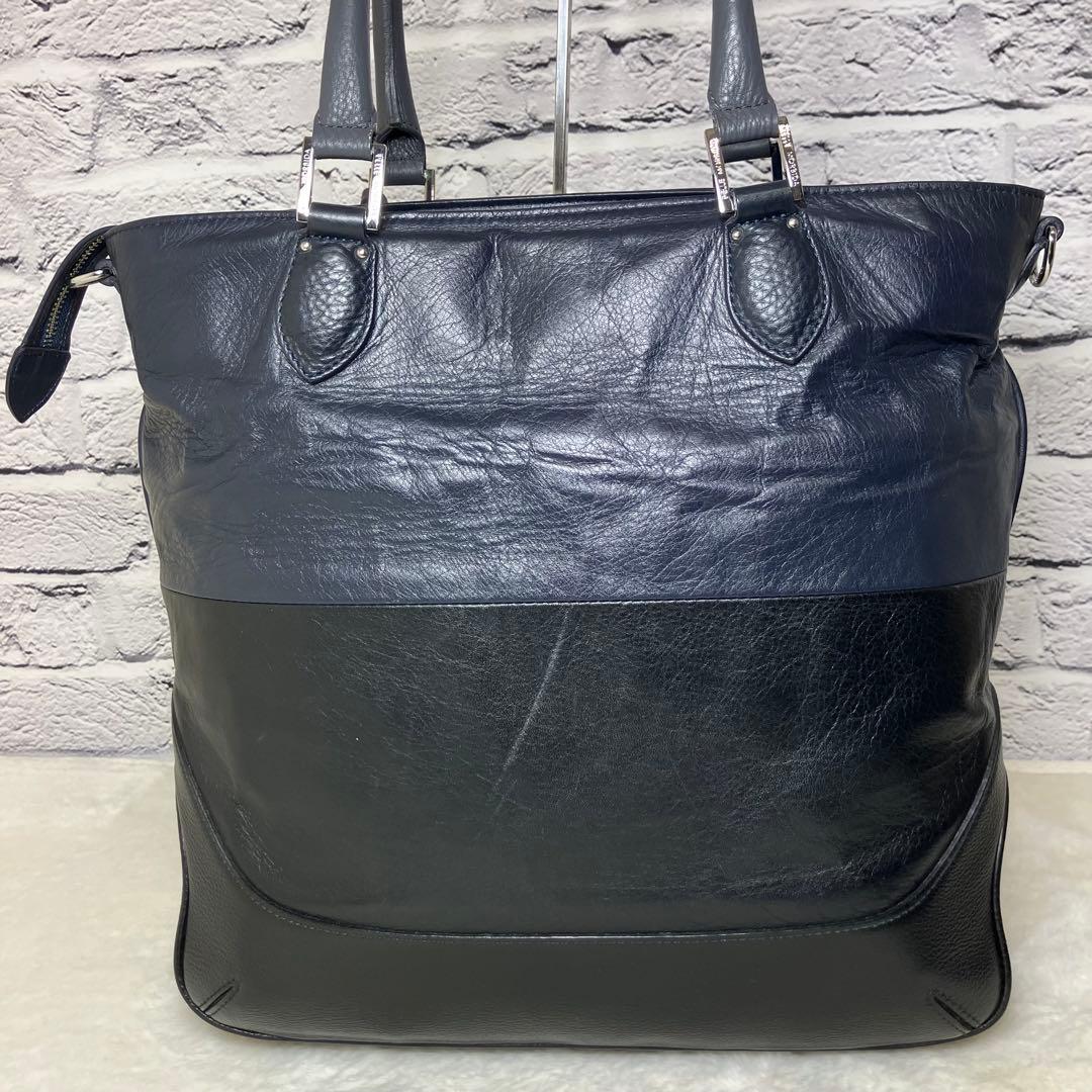 ペッレモルビダ✨メイデンボヤージュ A4 本革 レザー バイカラー トートバッグ