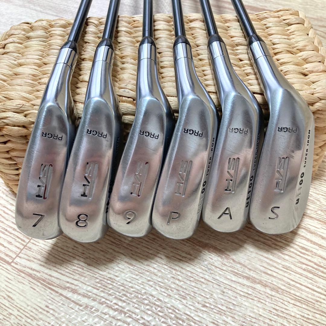 名器☆PRGR　ドリームアイアン 6本セット　HIS ut100 M-37