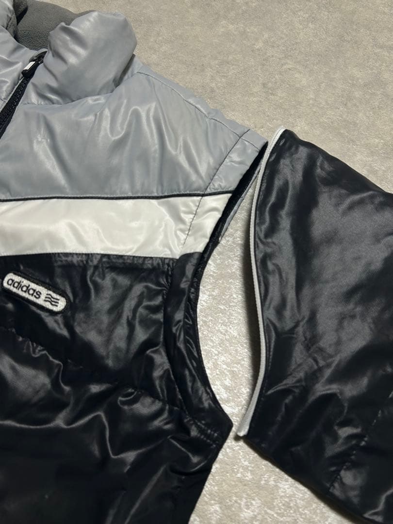 極美品 adidas ゴルフ 2WAYダウンジャケット ブルゾン ベスト M