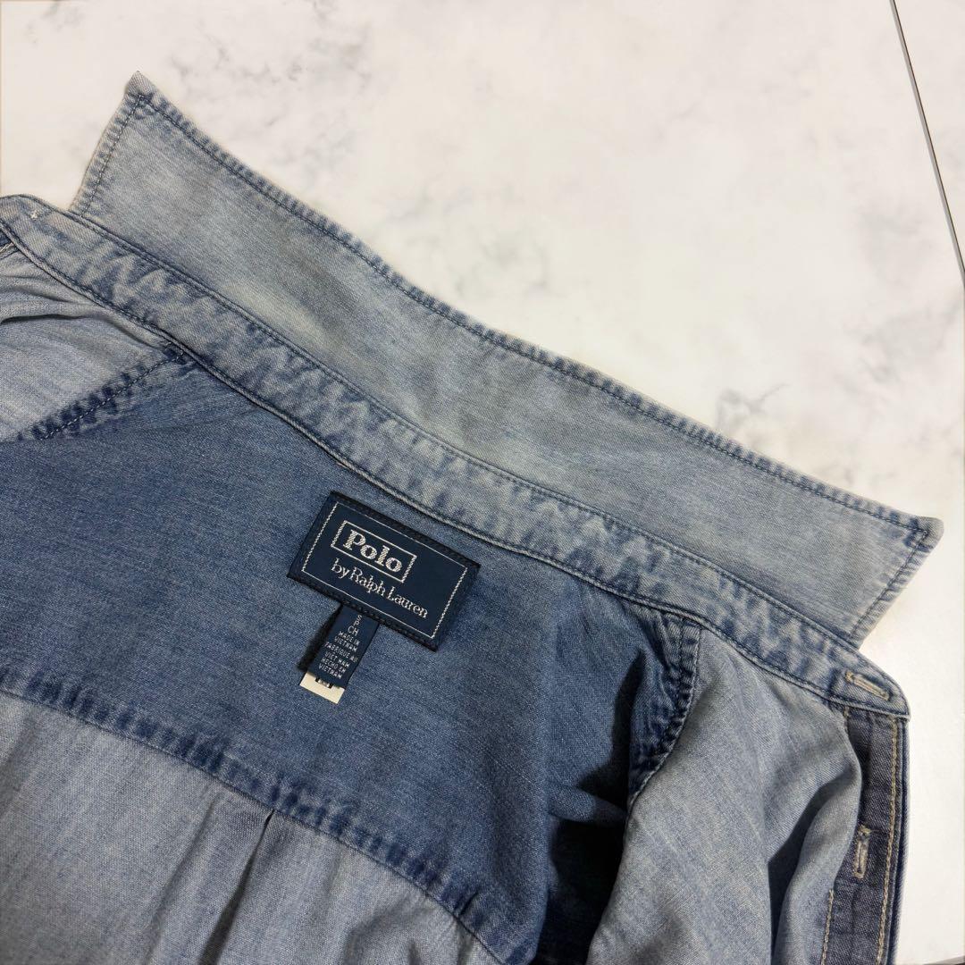 Polo Ralph Lauren オーバーサイズ コットン デニム シャツ S