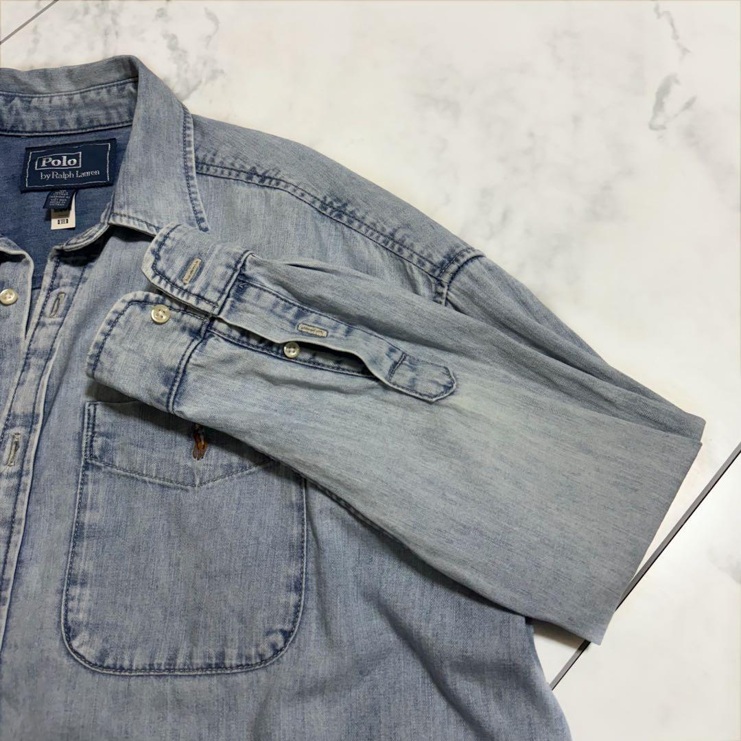 Polo Ralph Lauren オーバーサイズ コットン デニム シャツ S