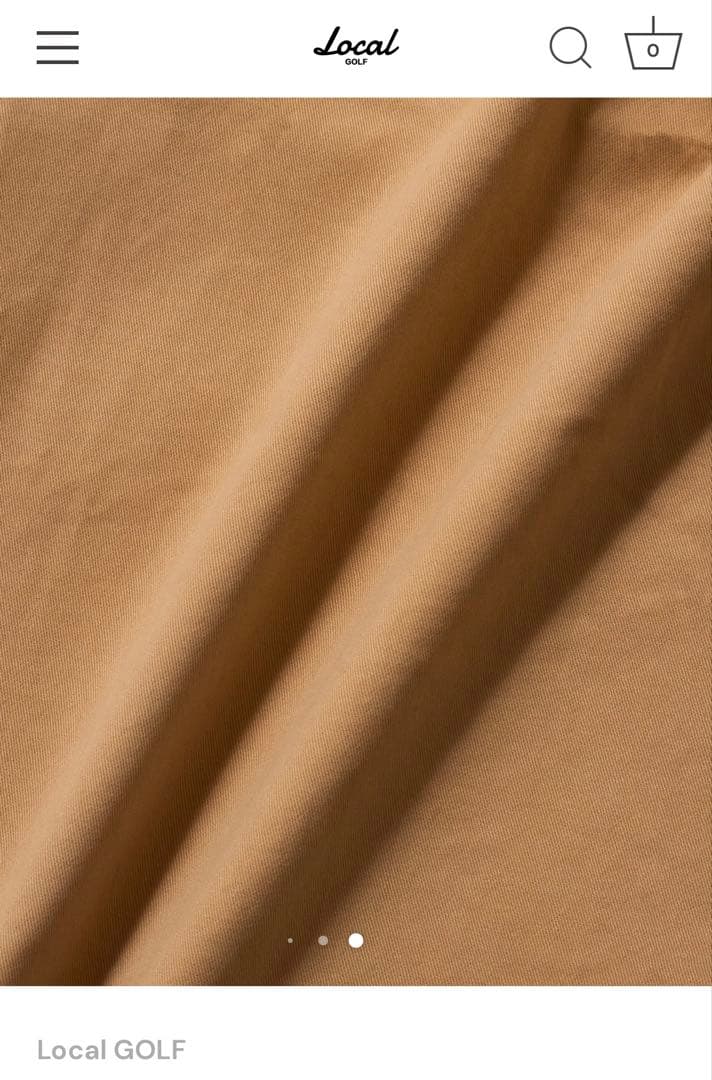 美品Local GOLF LCG ANKLE PANTS BEIGE M/L
