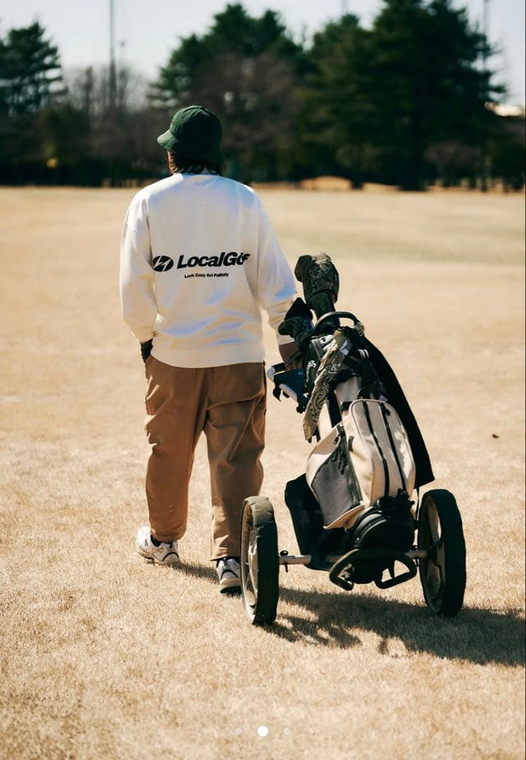 美品Local GOLF LCG ANKLE PANTS BEIGE M/L