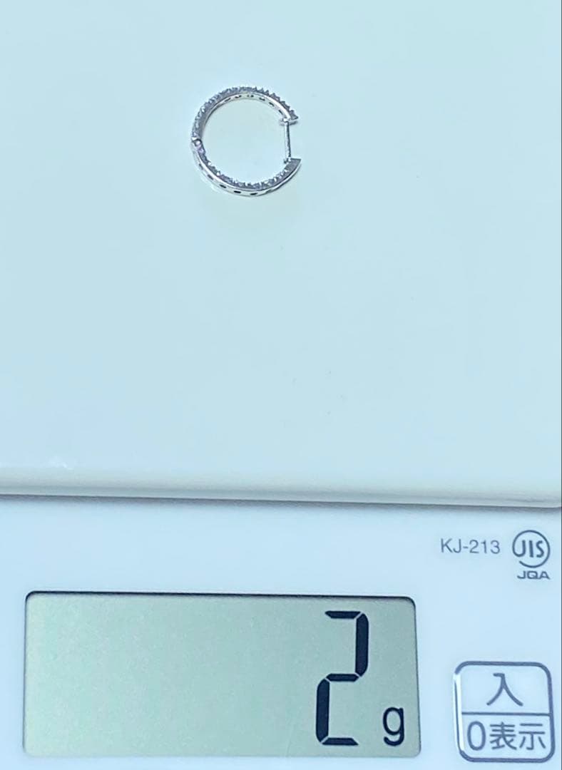 ピアス/片耳/片方/18k/ダイヤモンド/フープ/レディース/メンズ