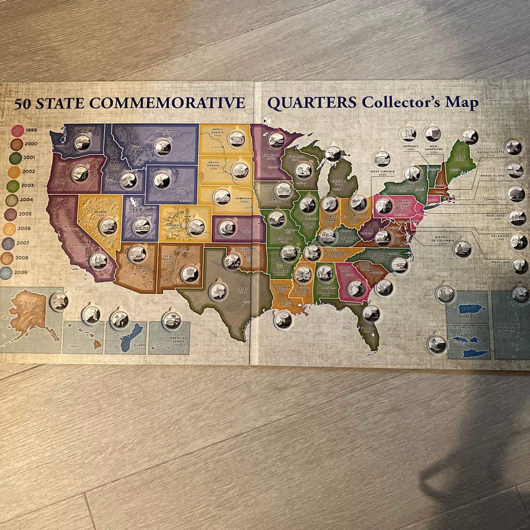 地図・旅行ガイド 50 State commemorative quarters