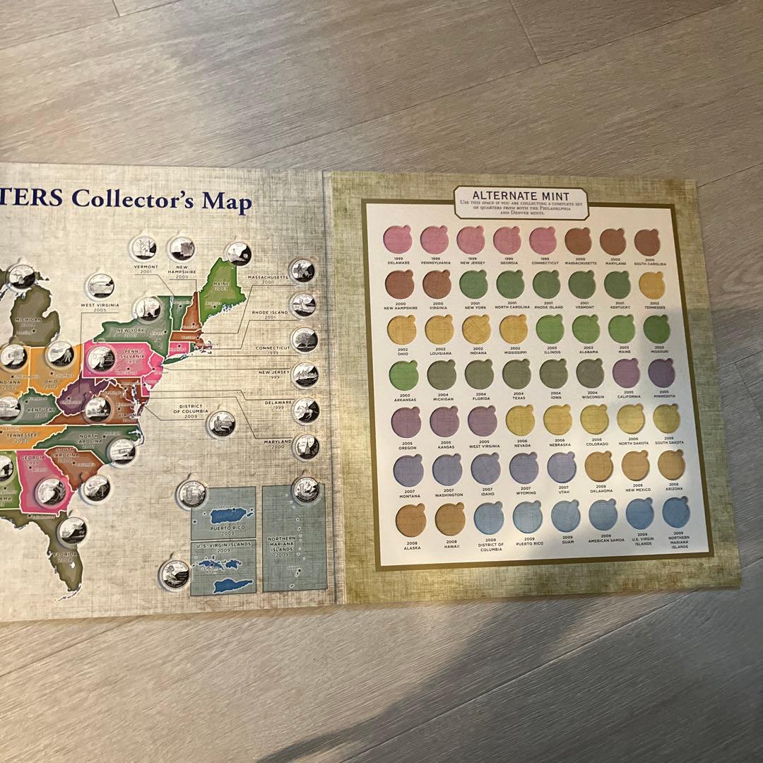 地図・旅行ガイド 50 State commemorative quarters