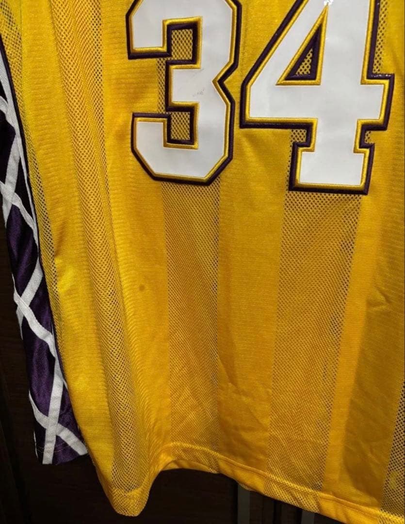 【激レア】212NYC×NBA レイカーズ シャック #34 ゲームシャツ L